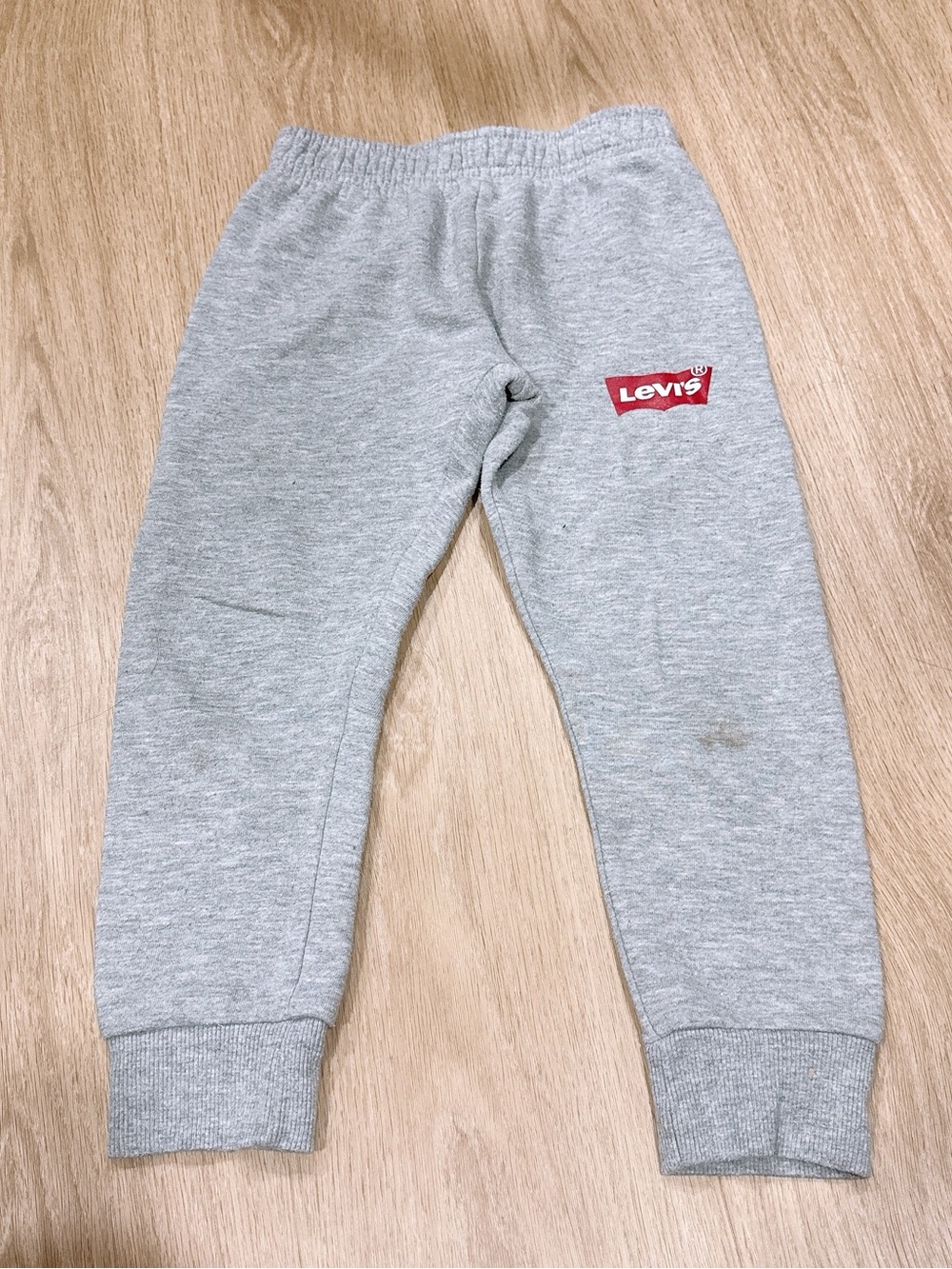 Levi's Kids Light Gray Joggers with Red Logo